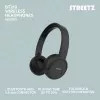 Ausinės Streetz BT210-BLK, Bluetooth 5.3 / 3,5 mm, apgaubiančios, juodos