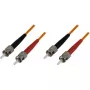 Skaidulinis optinis kabelis DELTACO FB-35, OM1 62.5µm, 5 m, 2×ST pilnas dupleksas