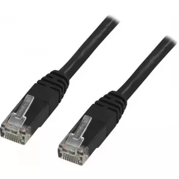 Deltaco TP-611S RJ-45 Cat6 1,5 m juodas tinklo kabelis