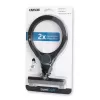 Rankinis didinamasis stiklas Carson LumiCraft 2x, LED, baterijinis, juodas, 135×23×226 mm