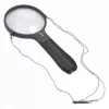 Didinamasis stiklas Carson Split Handle HF-11 — 3,5× rankinis didintuvas, juodas/skaidrus, AAA baterija