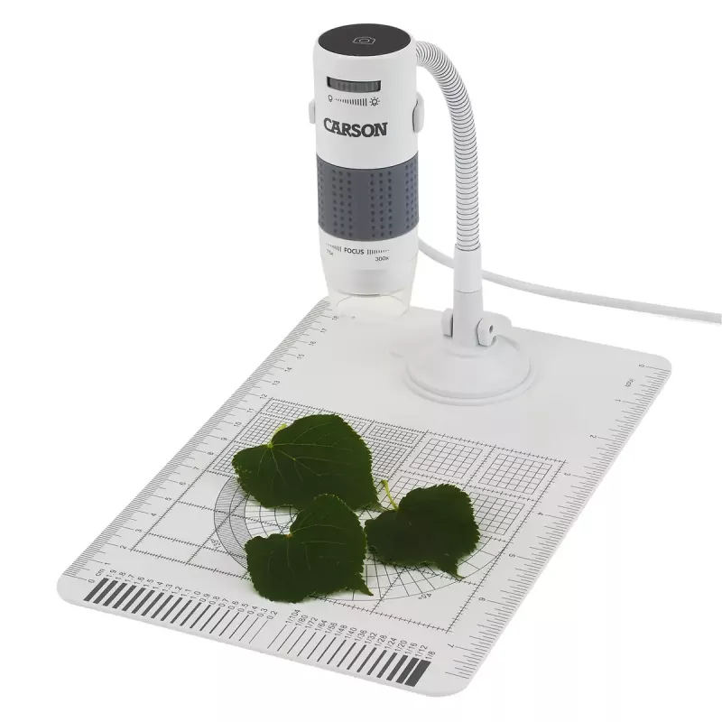 Skaitmeninis mikroskopas Carson EFLEX 300x, 75–300x didinimas, 1600×1200 kamera, pilkai balta
