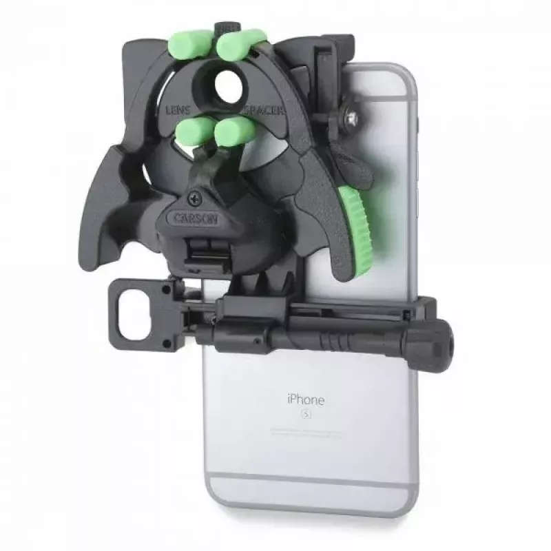 Teleskopo / išmaniojo telefono laikiklis Carson HookUpz 2.0 Plotis 109 mm Gylis 58 mm Aukštis 114 mm