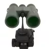 Žiūronai Carson JR Series 10x42 BaK-4, kompaktiški stogo prizmės, juodi/žali