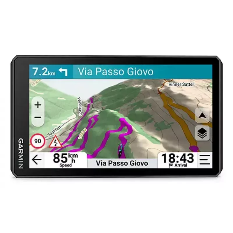 Motociklo GPS navigatorius Garmin zumo XT3 — 4,7 colio (11,9 cm) TFT liečiamasis ekranas, 1280x720, 64 GB, MicroSD, Li-Ion, 190 g, juodas