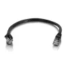 C2G 0,5 m Cat5e U/UTP tinklo jungiamasis kabelis juodas