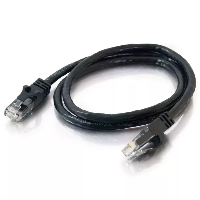 C2G 10m Cat6 jungiamasis laidas, juodas, U/UTP, RJ-45, auksuoti kontaktai
