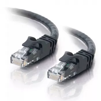 C2G 10m Cat6 jungiamasis laidas, juodas, U/UTP, RJ-45, auksuoti kontaktai