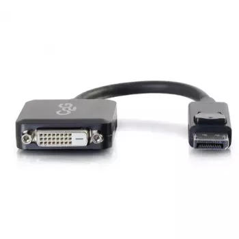 C2G 8 colių DisplayPort (vyriškas) į vienos jungties DVI-D (moteriškas) adapteris keitiklis juodas