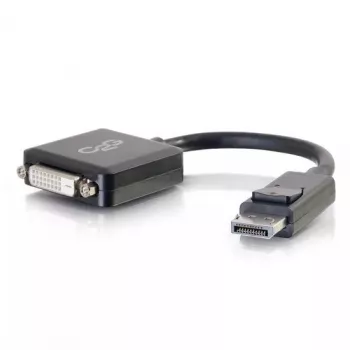 C2G 8 colių DisplayPort (vyriškas) į vienos jungties DVI-D (moteriškas) adapteris keitiklis juodas