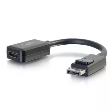 C2G 8 colių DisplayPort (vyriškas) į HDMI (moteriškas) adapteris keitiklis juodas