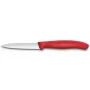 Virtuvinis peilis Victorinox Swiss Classic 8 cm daržovių peilis raudonas – 8 cm ašmenys, plastikinė rankena