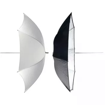 Skėtis reflektorius Elinchrom 26062 juodas sidabrinis permatomas 83 cm skersmens