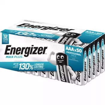 Energizer Max Plus LR03 AAA 1,5V šarminės baterijos, 50 vnt.