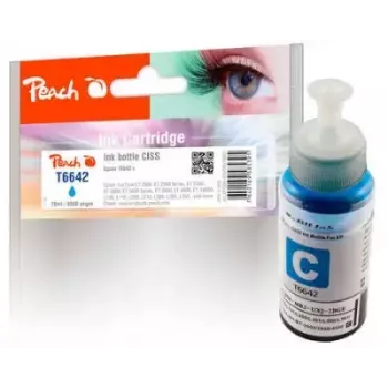 Kasetė su rašalu PEACH PI100-151 Suderinama Cian, 70 ml, 6 500 puslapių, skirta Epson