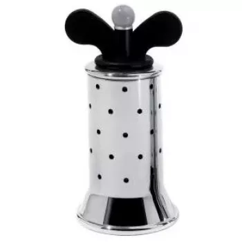 Prieskonių malūnėlis Alessi 9098 B juodas nerūdijantis plienas aukštis 132 mm