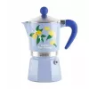 Bialetti Rainbow 3 puodelių kavinukė viryklei, Fruit Vibes – Mėlyna