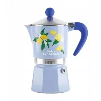 Bialetti Rainbow 3 puodelių kavinukė viryklei, Fruit Vibes – Mėlyna