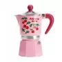 Moka puodas BIALETTI Rainbow 3 puodeliams Fruit Vibes – rožinis