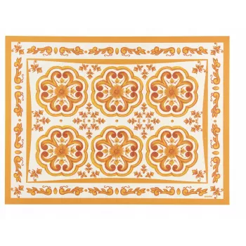 Guzzini BLUES Amber 127901151 – apvalus PVC padėklas, gintaro spalvos