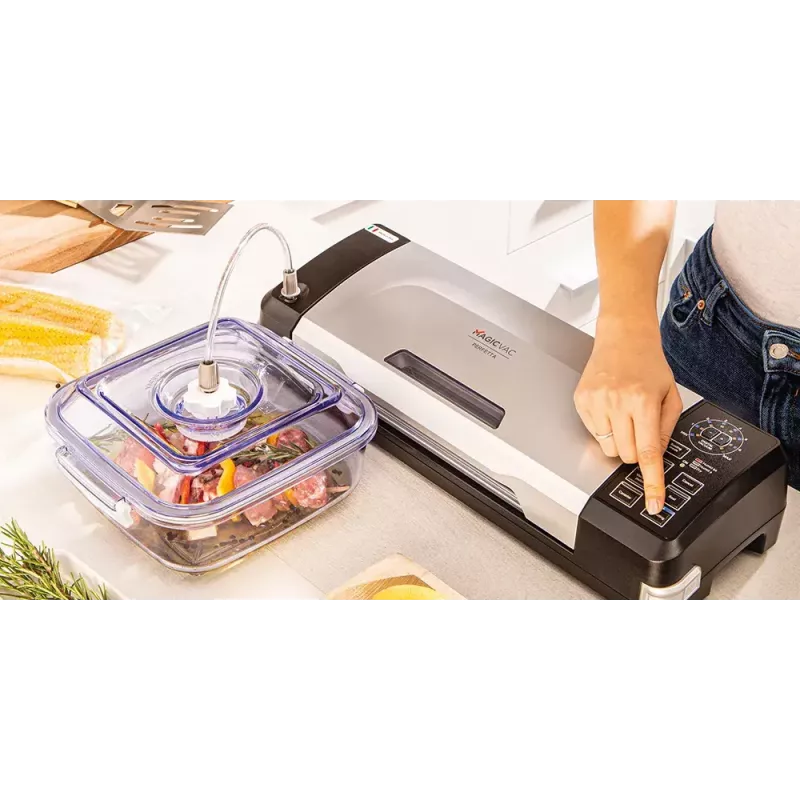 Vakuuminis pakuotuvas Magic Vac Perfetta juodai pilkas 130W ABS