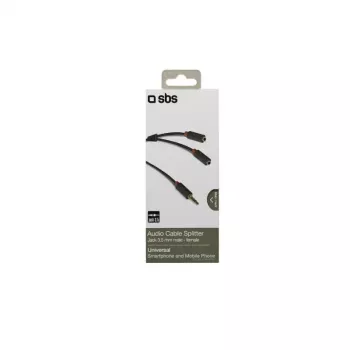 SBS Audio 3,5 mm lizdo skirstytuvas stereo garso kabelis 20 cm