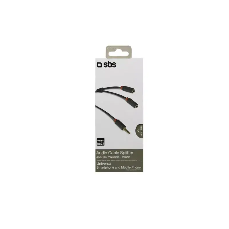 SBS Audio 3,5 mm lizdo skirstytuvas stereo garso kabelis 20 cm