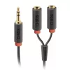 SBS Audio 3,5 mm lizdo skirstytuvas stereo garso kabelis 20 cm