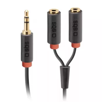 SBS Audio 3,5 mm lizdo skirstytuvas stereo garso kabelis 20 cm