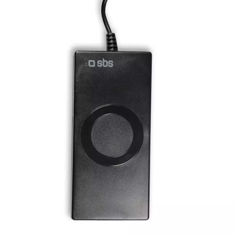Maitinimo blokas SBS Portable 90W nešiojamiesiems kompiuteriams, vidaus naudojimui, juodas, 2,2 m