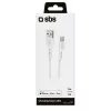 Lightning laidas SBS TECABLEUSBIP5389W 3m Baltas USB A
