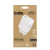 Sieninis įkroviklis SBS GRETR1CPD20W Universal White AC Fast charging 20W USB-C PD