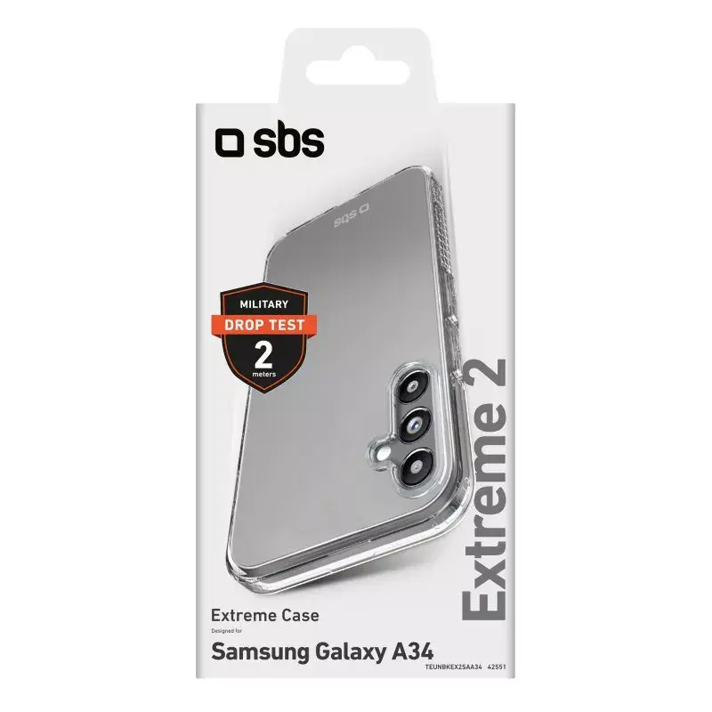 Dangtelis SBS Extreme X2 Samsung Galaxy A34 16,8 cm Skaidrus