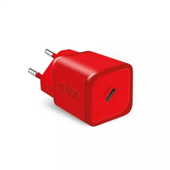 SBS Mobile TETRGAN1C20R raudonas 20 W USB-C įkroviklis su GaN technologija
