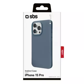 Dangtelis SBS TEINSTIP1561PB, skirtas iPhone 15 Pro, 15.5 cm, mėlynas