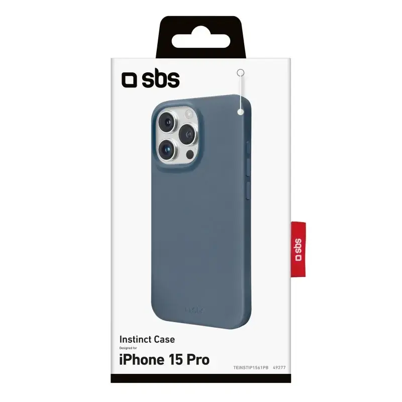 Dangtelis SBS TEINSTIP1561PB, skirtas iPhone 15 Pro, 15.5 cm, mėlynas