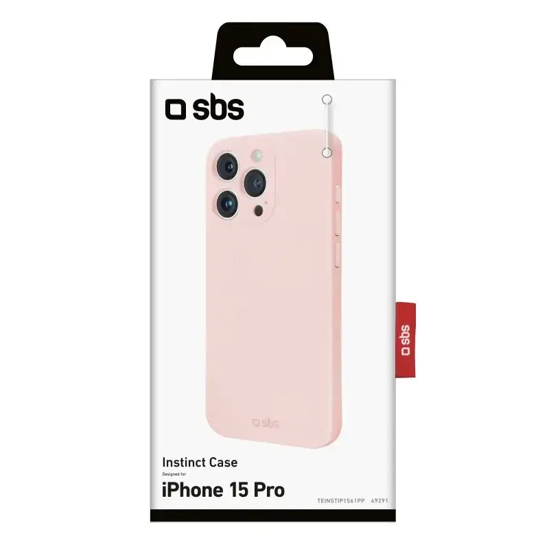 Dangtelis SBS TEINSTIP1561PP, iPhone 15 Pro, 15,5 cm, rožinis