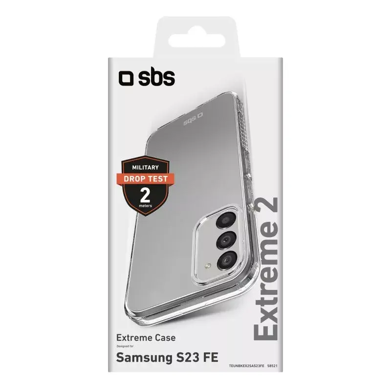SBS Extreme X2 permatomas dėklas Samsung Galaxy S23 FE 16,3 cm