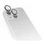 SBS TESINCAMGLIP15P Juodas stiklinis objektyvo apsauginis stiklas su silikoniniu rėmeliu, skirtas iPhone 15 Pro / 15 Pro Max