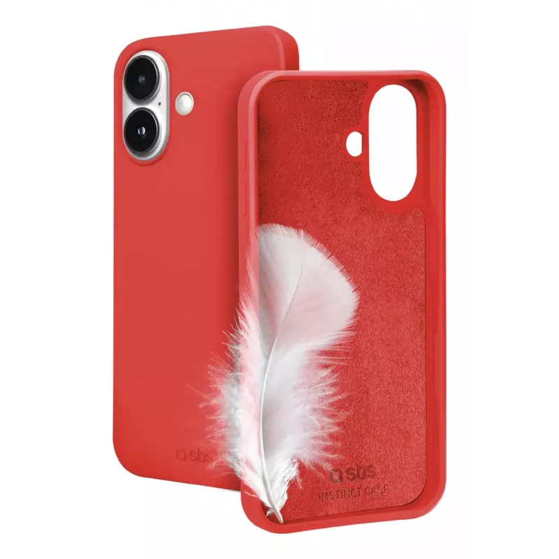 Dėklas SBS TEINSTIP1661R iPhone 16 Raudonas 15,5 cm (6,1 colio)