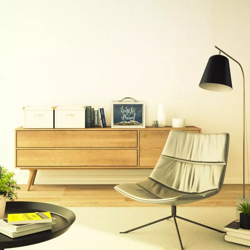 Taupyklė ZEP RM4143 balto stiklo, metalo ir medžio 210x65x170 mm