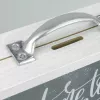Taupyklė ZEP RM4143 balto stiklo, metalo ir medžio 210x65x170 mm