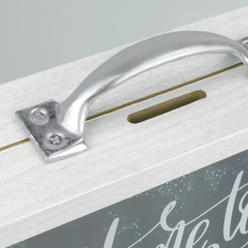 Taupyklė ZEP RM4143 balto stiklo, metalo ir medžio 210x65x170 mm