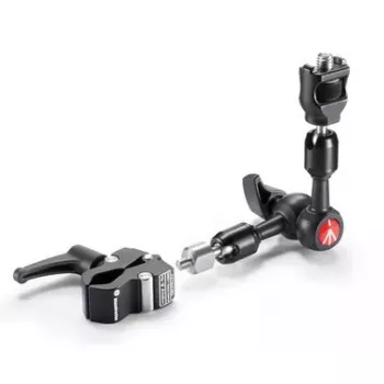 Manfrotto 244MICROKIT juodas – tribūdos priedas su 1/4 colio sriegiu, 3 kg apkrova