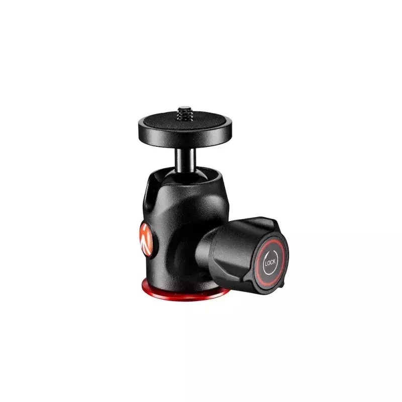 Galvos rutulinis Manfrotto 492 Centre Ball Head juodas raudonas 1/4 colio
