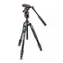 Tripodas Manfrotto MVKBFRT-LIVE skaitmeniniams/filmavimo fotoaparatams 3 kojos juoda raudona sidabrinė