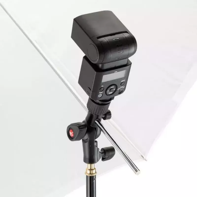 Manfrotto MLH1HS-2 šaltojo bato pasukama galvutė su šviesos jungtimi ir skėčio laikikliu