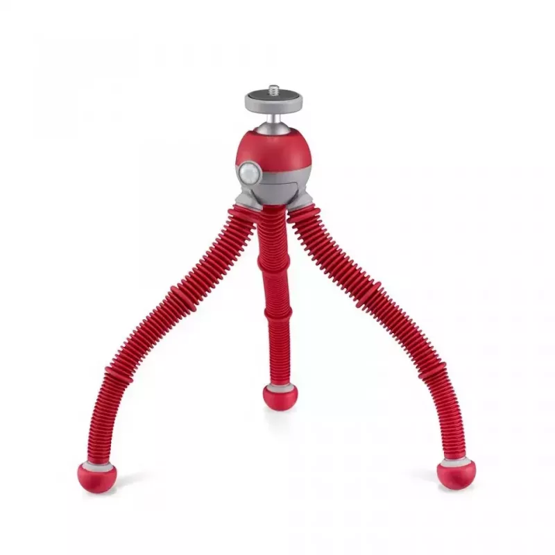 Tripod Joby PodZilla raudonas 3 kojos 1 kg talpa 25 cm aukštis