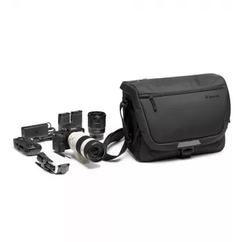 Manfrotto MB MA3-M-M juodos spalvos universalus messenger tipo fotoaparato krepšys su petneša