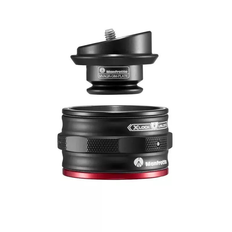Montavimo plokštelė Manfrotto MVAQR-GIM-PLATE aliumininė juoda 50mm x 35mm